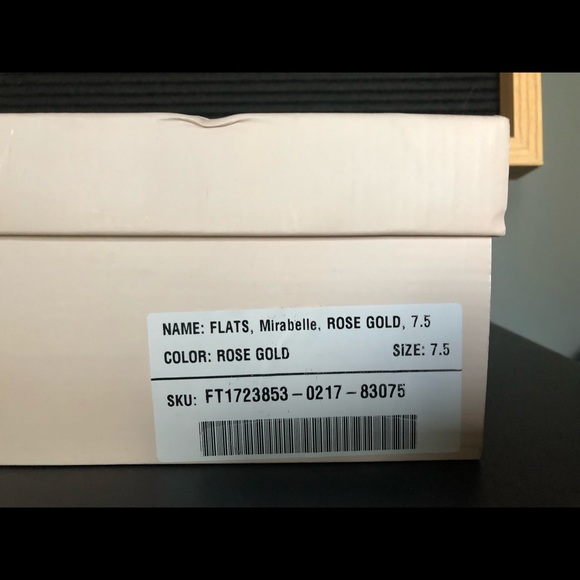 Shoe Dazzle Mirabelle flats rose gold - Picture 5 of 5